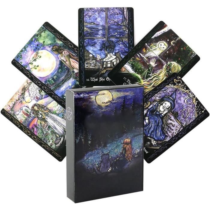 Tarot Divinatoire 78 Pièces Sorcière Solitaire Jeu de Carte Adulte Cdiscount Jeux Jouets