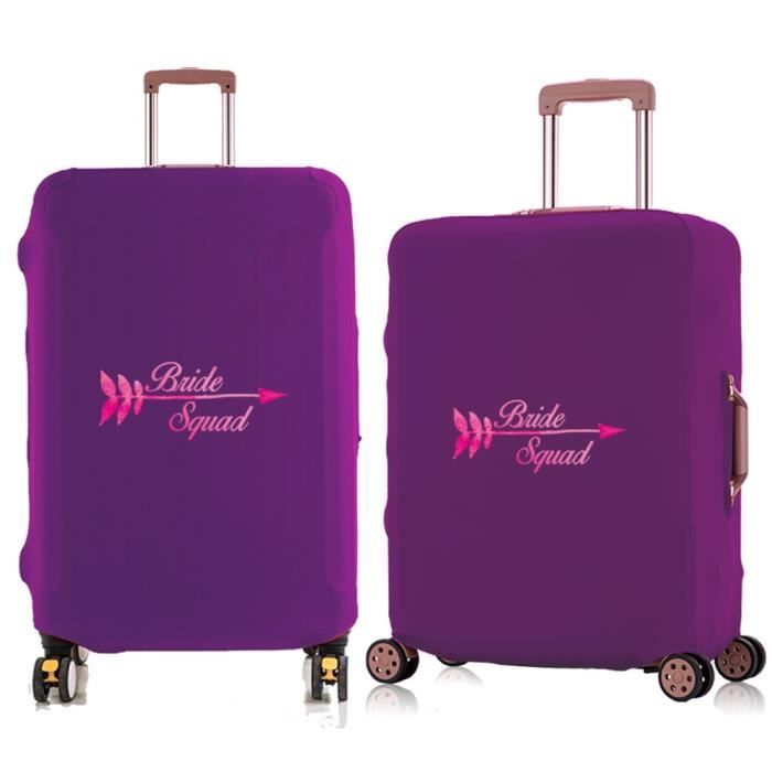 Housse De Valise Élastique Protège Bagage - Carte Du Monde, Taille XL 18-32 Pouces - Protection Contre Rayures Et Saleté - 11
