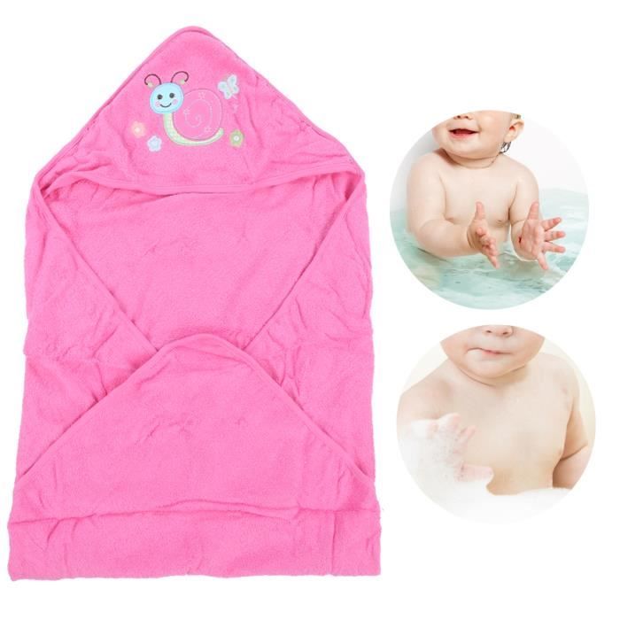 Serviette De Bain A Capuche Pour Bebe Debarbouillettes Pour Bebe Pour Tout Petits Escargot Rose Achat Vente Serviettes De Bain Soldes Sur Cdiscount Des Le Janvier Cdiscount