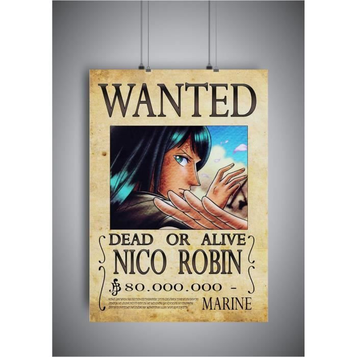 Poster One Piece Nico Robin Wanted Anime Manga 21x29 7cm Cdiscount Poster One Piece Nico Robin Wanted Anime Manga 21x29 7cm Cdiscount