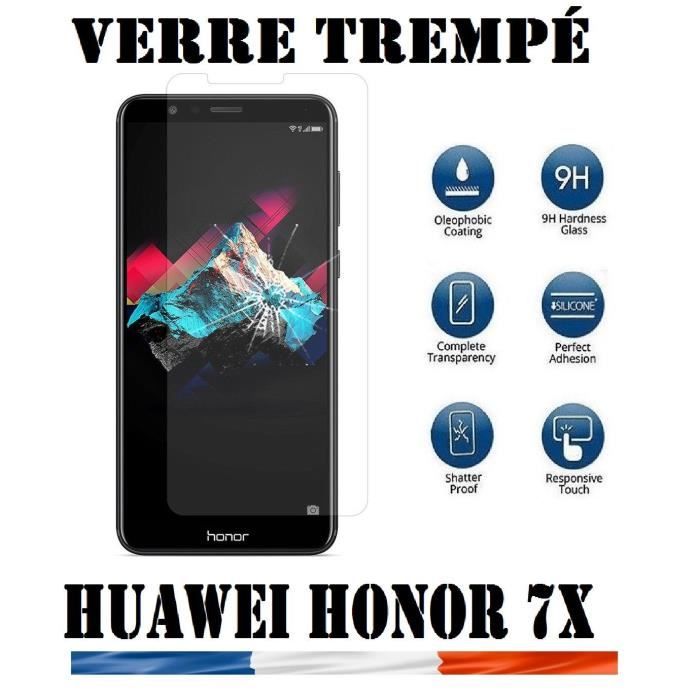 Pack De 2 Films En Verre Trempé Pour Huawei Honor 20 Lite - Protection écran 9H, Anti-reflets, Couleur Noir