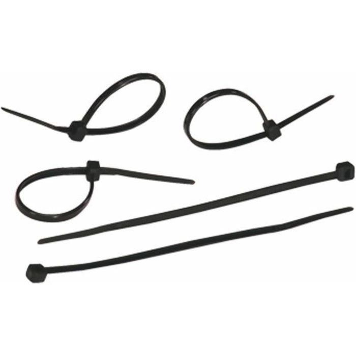 200 colliers de serrage 368 x 4,8 mm 15 longueurs disponibles au choix Blanc ou Noir