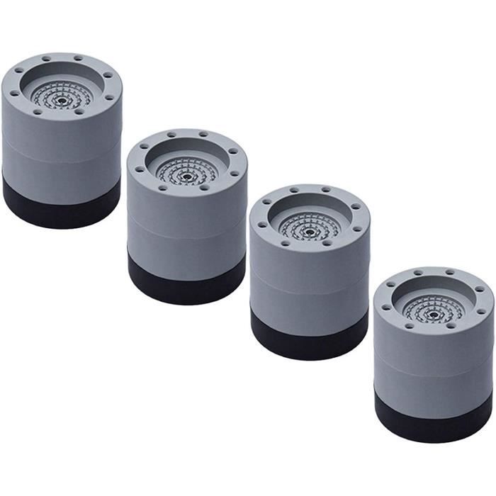 Tapis Anti Vibration Lot De 4 Tapis Anti-vibrations Pour Machine à Laver, Caoutchouc Anti Tapis Anti Bruit