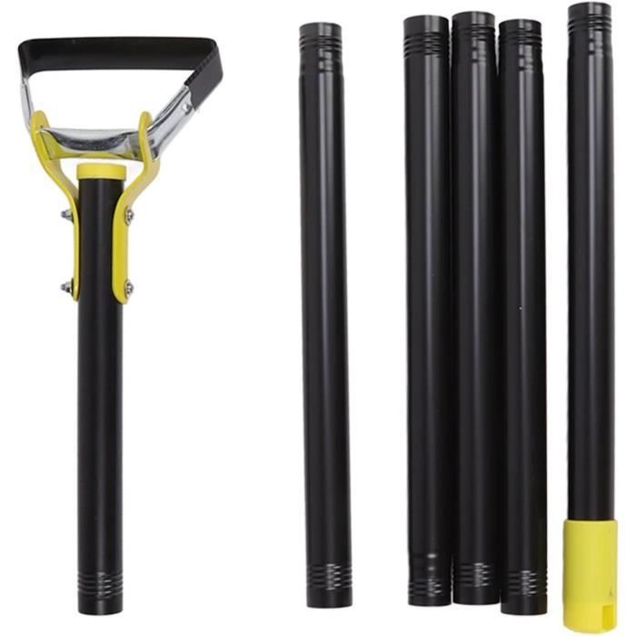 Houe Jardin 2 En 1 Avec Manche Réglable 195 Cm - Cultivateur Et Désherbeur, 12 Dents, Acier