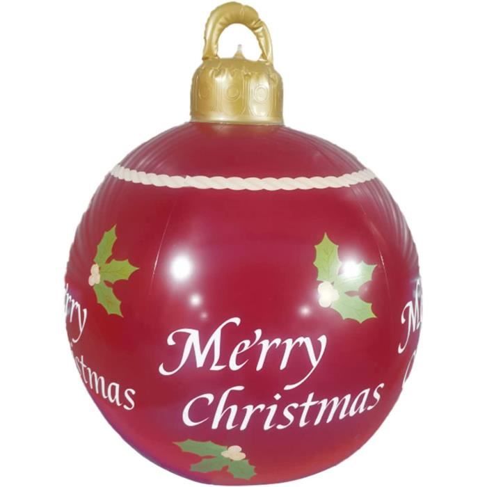 Boule de Noël Geante Gonflable Décoration Noel Exterieur en PVC