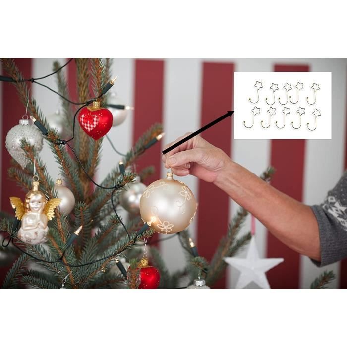 Lot De 120 Crochets En S Dorés Pour Boules De Noël - Acier Inoxydable, Réutilisables - Décoration Sapin