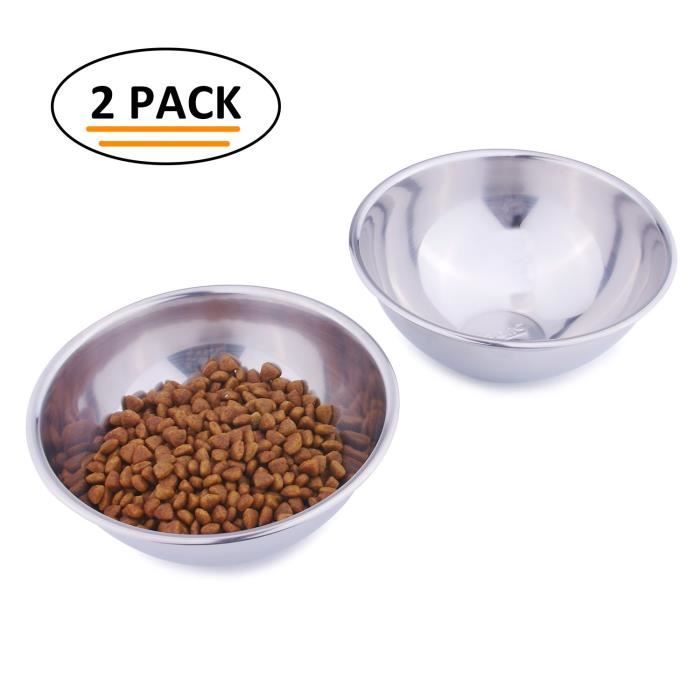 Superdesign Gamelle Inclinee Gamelle Antiderapante Pour Chien Chat Bol Inox Avec Melamine Support Incline A 15 Facile A Vide Cdiscount