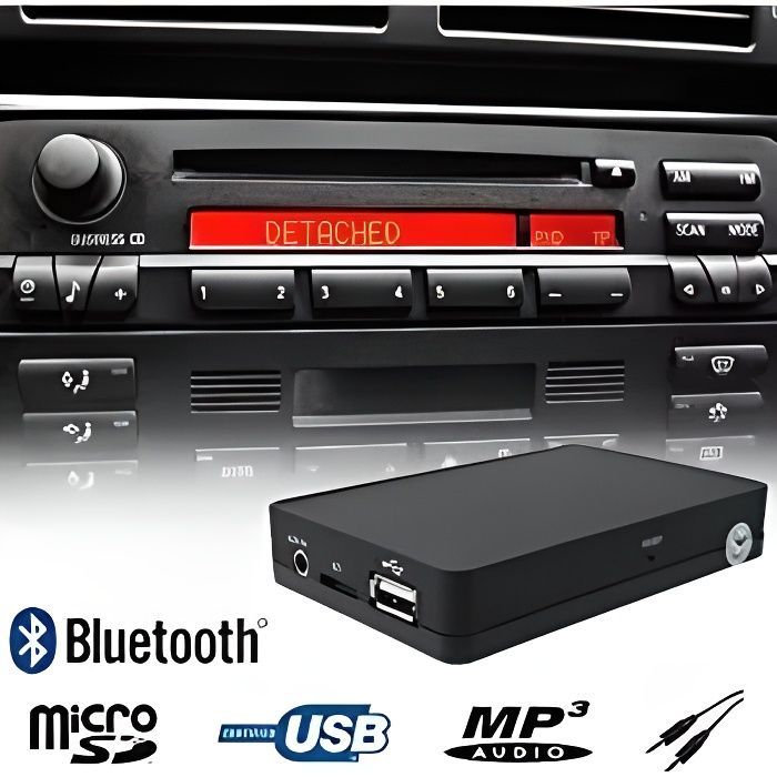 BMW Bluetooth aux In Mp3 Adaptateur Série 3 E36 E46 Entreprise Professionnel BMW Bluetooth aux In Mp3 Adaptateur Série 3 E36 E46 Entreprise Professionnel