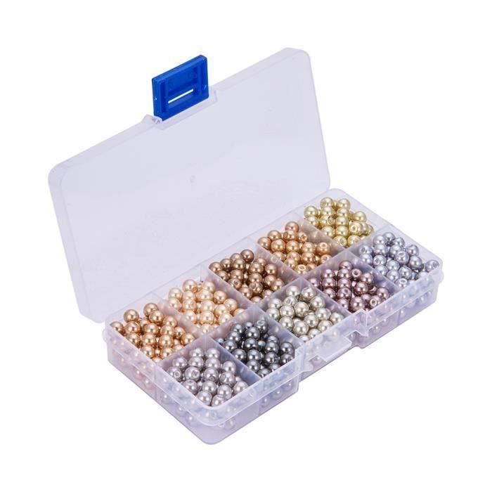 20 perles de verre artisanal 6 mm environ noir mat 