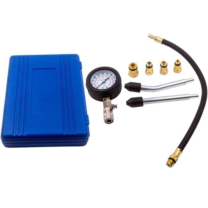 Testeur de Compression de Cylindre de Moteur Essence Diesel Compressiometre Essence et Diesel Compressiometre Moteur Testeur de Compression pour Moto,Auto 