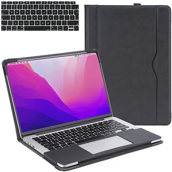 Étui en Cuir Compatible avec MacBook Pro 14 2021 A2442 M1 Pro-M1