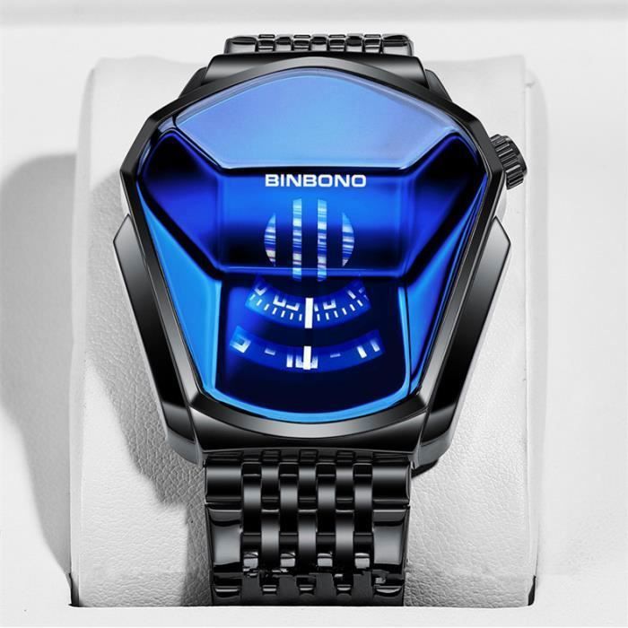 Sport Montre Homme de marque 2021 Luxe Sport quartz acier étanche bleu -  Numérique et Analogique Double affichage Argenté;Bleu, - Achat/vente montre  Homme Adulte Bleu Acier - Cdiscount