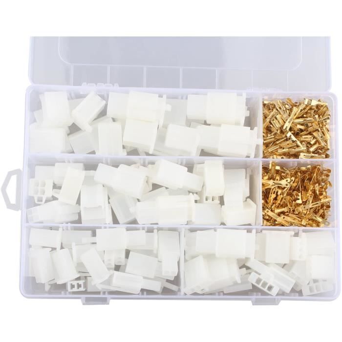 Connecteur électrique Auto 2.8mm 3 Broches - Bornes Mâle/femelle Pour Câblage Rapide