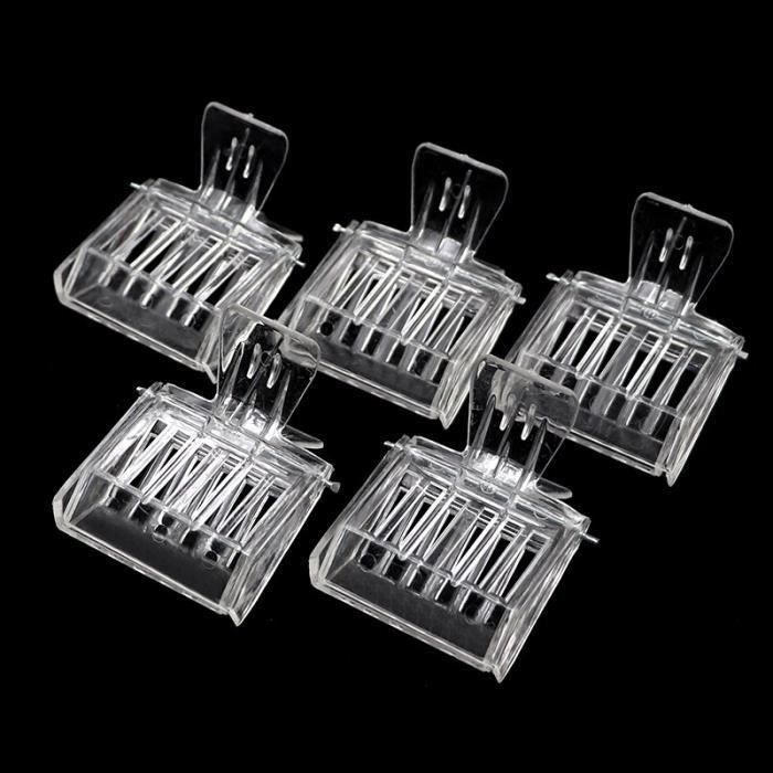 Fdit 5Pcs Bee Catcher Cage en Plastique Reine Bee Cage Attraper Clip Catcher Apiculteur Outillage