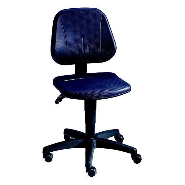 bimos siège d'atelier universel - avec roulettes habillage de l'assise en mousse pu - assis-debout de laboratoire chaise d'atelier