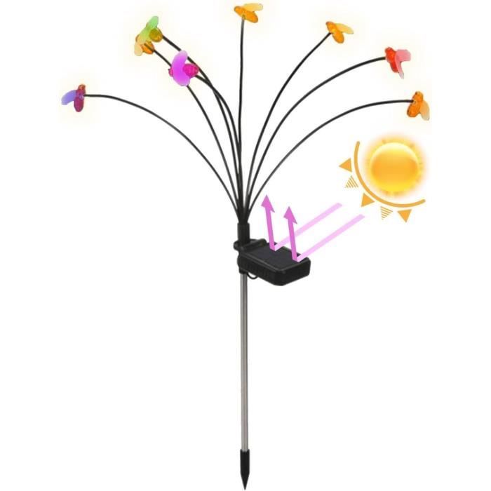 Guirlandes Solaires Abeilles - Déco Jardin Métal, Résistantes Aux Intempéries, Automatiques - 10