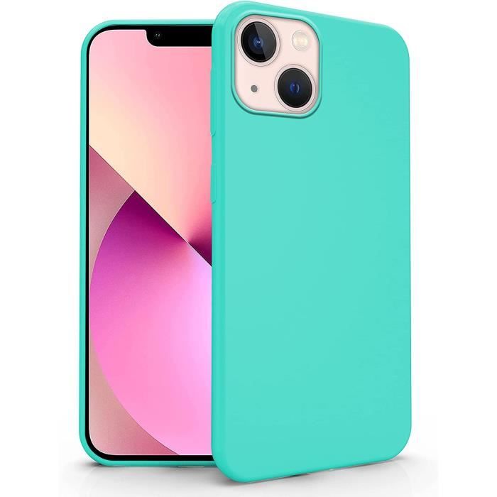 Coque Apple iPhone 13, Coque TPU Soft Gel Silicone Ultra Slim Flexible Case  Arrière Protection (Turquoise)turquoise - Cdiscount Téléphonie