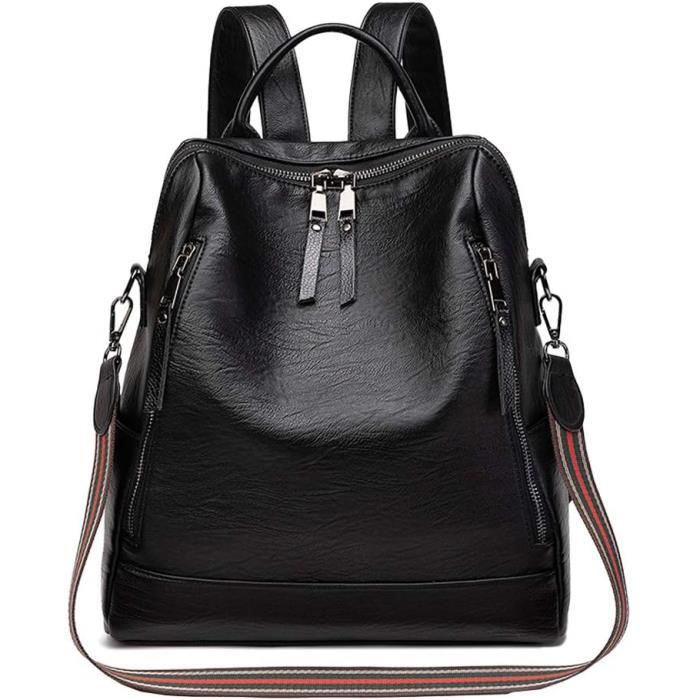 Sac à Dos Femme Nicole & Doris – Nylon Léger, Dimensions 27x33x12 Cm, Poche Antivol, Pour Quotidien
