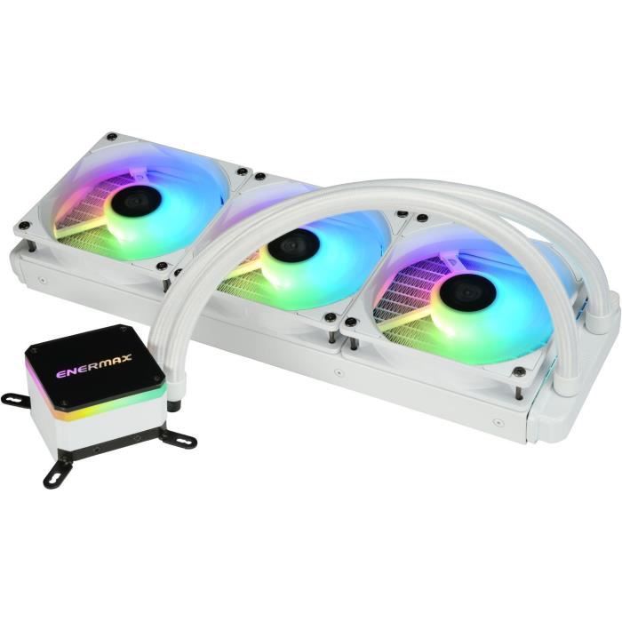 ENERMAX Ventilateur processeur LiqMax III ARGB 360 – Blanc