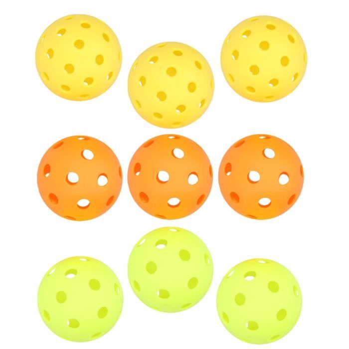 Lot De 6 Balles De Pickleball , 40 Trous, Pour Lentraînement