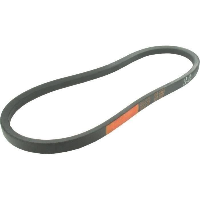 Courroie lisse trapézoïdale série LB (section 16,5x9,5mm) Longueur ext: 117