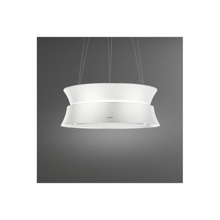 Hotte îlot Falmec Dama 2210 acier blanc 60 cm
