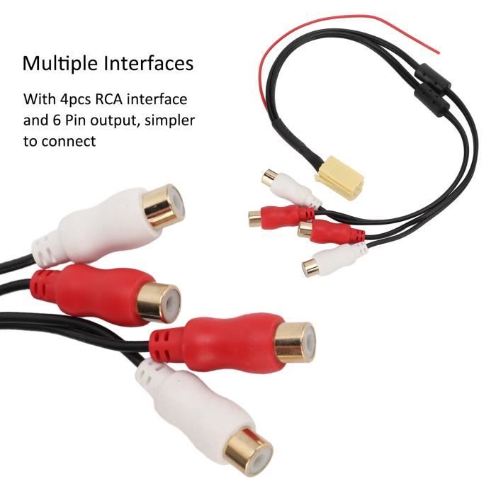 Câble Adaptateur 32 Pin Vers 3.5mm Pour Autoradio - Connexion MP3/iPod - Marque Maxxcount - Neuf