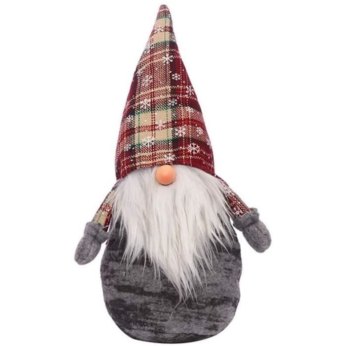 GOBRO Joyeux Noël suédois Père Noël en peluche poupée ornement