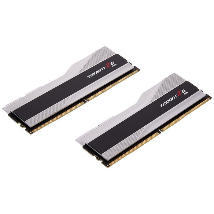 G.Skill Trident Z5 RGB 32 Go (2 x 16 Go) DDR5 6000 MHz CL40 – Argent – Kit Dual Channel 2 barrettes de RAM DDR5 PC5-48000 –