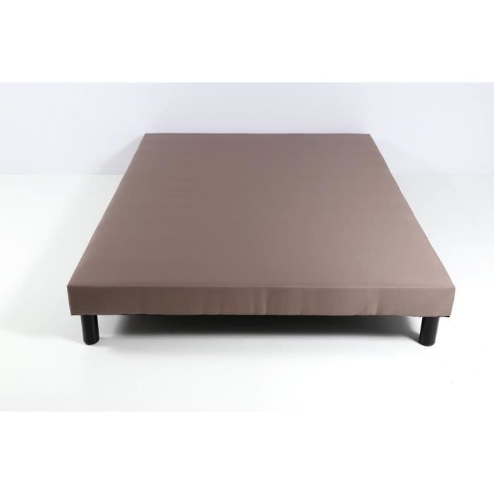 Sommier tapissier volige déco - HEVEA SELECTION - 140 x 190 marron - 10 voliges - Livré avec 4 pieds Sommier tapissier volige déco - HEVEA SELECTION - 140 x 190 marron - 10 voliges - Livré avec 4 pieds