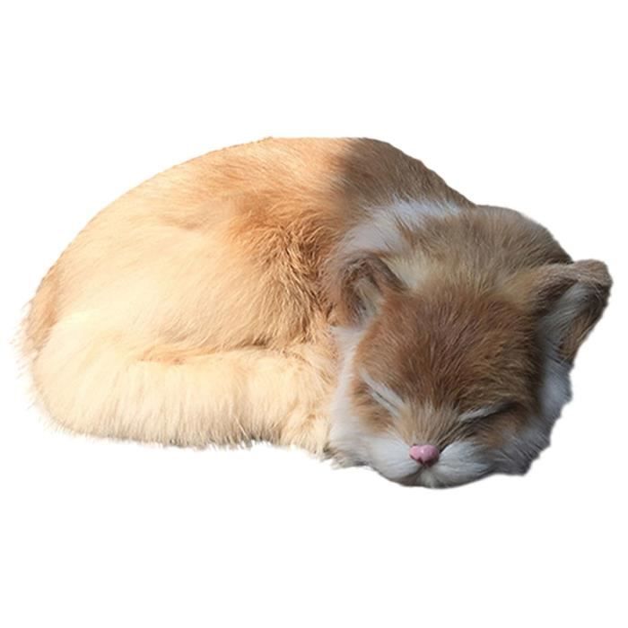 Animaux en peluche pour chat, taille de chat réaliste mignonne