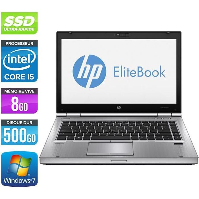 Ordinateurs portables HP EliteBook 8470P -Core i5-3360M -8Go -500Go SSD - Hewlett packard