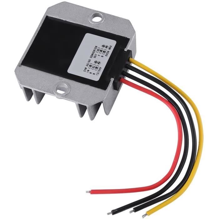 Convertisseur Electrique Pour Auto Convertisseurs Puissance Buck 12V/24V À 5V 5A 25W Voiture
