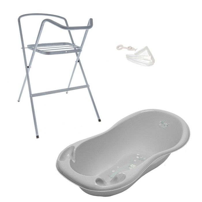 Baignoire Bebe Thermometre Gris Owls 102 Cm Pieds Tuyau Cdiscount Puericulture Eveil Bebe