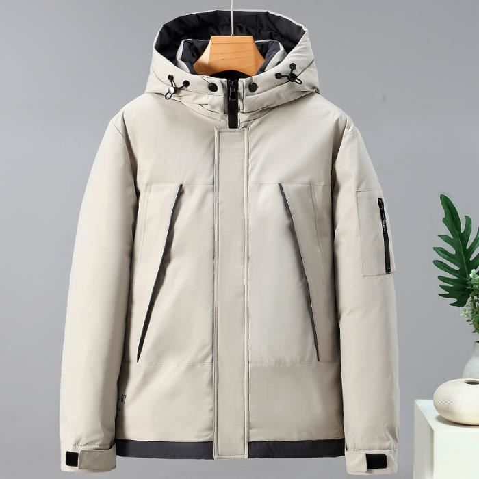 Combinaison De Ski Homme Unie Blanche - Veste Chaude Et Respirante En Nylon, Taille M, Pour Sports D'hiver