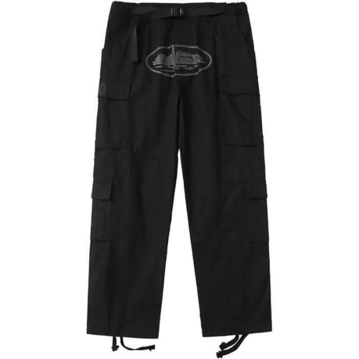 SADWF Corteiz Pantalon Cargo for Homme en Coton Multi-Poches