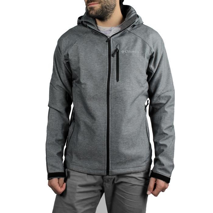 Veste Columbia Cascade Ridge II Softshell coloris Charcoal Heather Cdiscount Sport