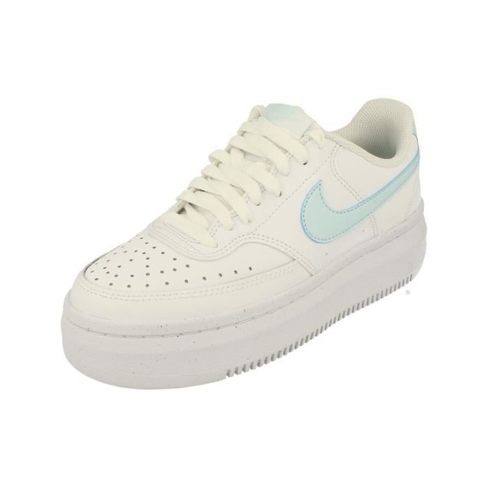 Nike Baskets Nike Femme Court Vision Alta Dz5394 - Blanc - Lacets - Plat