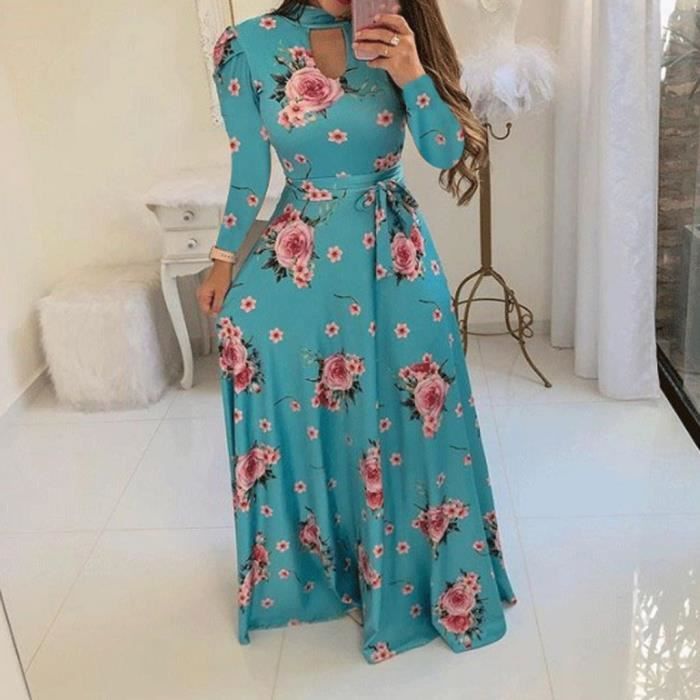 Soldes Robe Longue Fee Chic Et Elegant Robe D'Été de Plage Fluide Soldes Robe Longue Fee Chic Et Elegant Robe D'Été de Plage Fluide