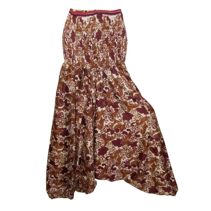 Jupe-pantalon Sarouel En Soie Et Viscose S.N. Modal - Taille 38 - Occasion Très Bon état
