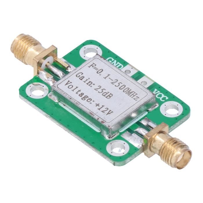 Amplificateur LNA Large Bande 0.1-6 GHz 20 DB Gain Élevé – Module Faible Bruit SMA Avec Batterie Intégrée, Idéal SDR, Radio FM, Ondes Courtes