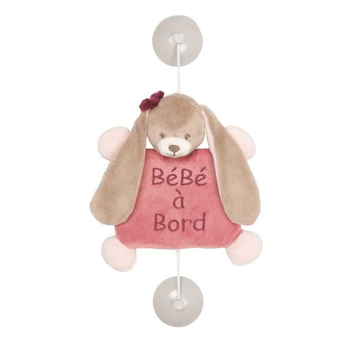Nattou Bebe A Bord Nina Le Lapin Rose Achat Vente Bebe A Bord Cdiscount
