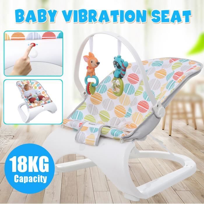 Bioby Transat Balancelle Chaise Vibrante Charge 18kg 5 Mois Pour Bebe 62x50x58cm Cdiscount Puericulture Eveil Bebe
