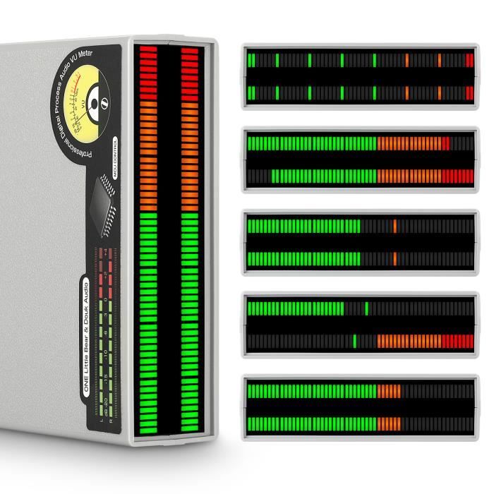 Indicateur de niveau sonore coloré RVB Audio analogique VU mètre LED spectre  de musique MIC / ligne IN - Cdiscount Instruments de musique