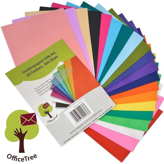 50x75cm 48 feuilles de papier de soie Cyclamen 18 grs