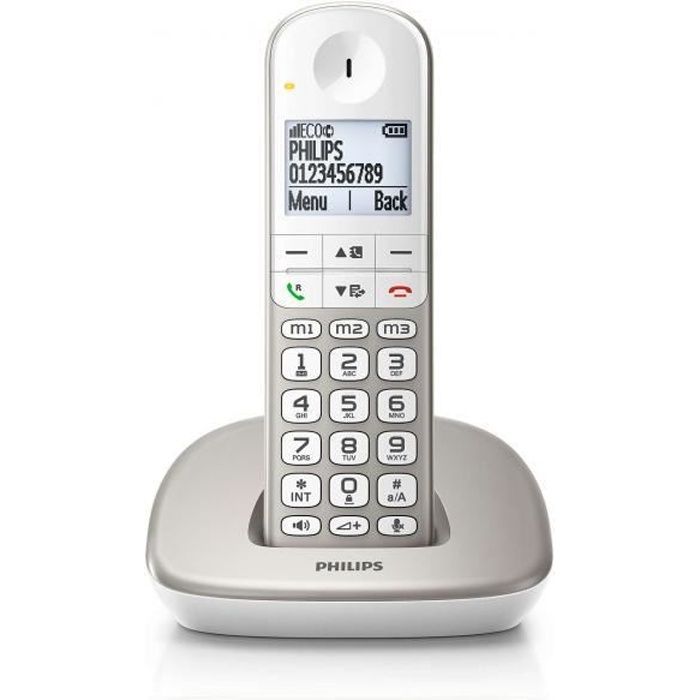 Téléphone sans fil XL4901S / 23 Confortable et simple Profitez de la simplicité du téléphone sans fil Philips XL490, avec un écran
