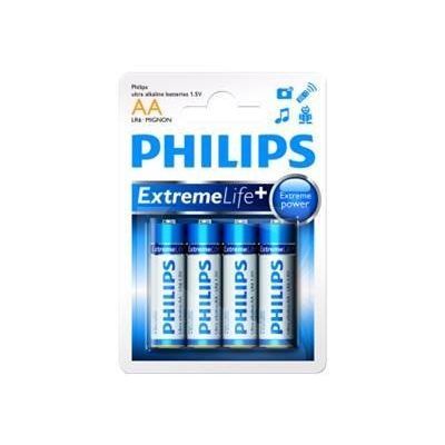 PHILIPS Piles LR6 / AA Ultra Alcaline - 1,5 V - Pack de 4