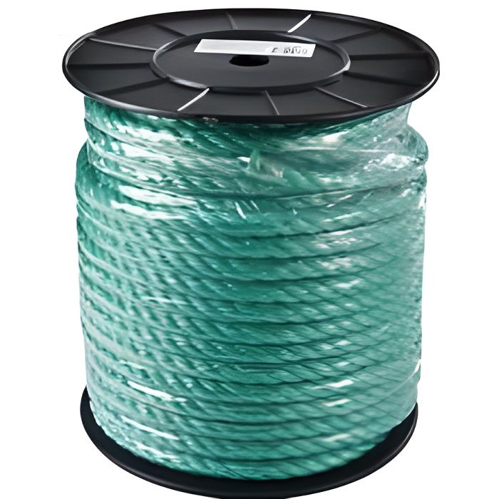 Corde Polypropylène Noir 12 Mm X 50 M - Résistante, Imperméable, Pour Jardin, Bricolage, Extérieur - 6