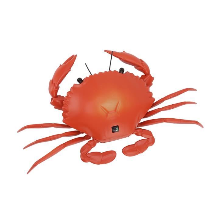 Pwshymi Jouet crabe RC RC crabe jouet éducatif simulé mer vie animaux  électrique crabe Animal modèle puericulture coffret Rouge
