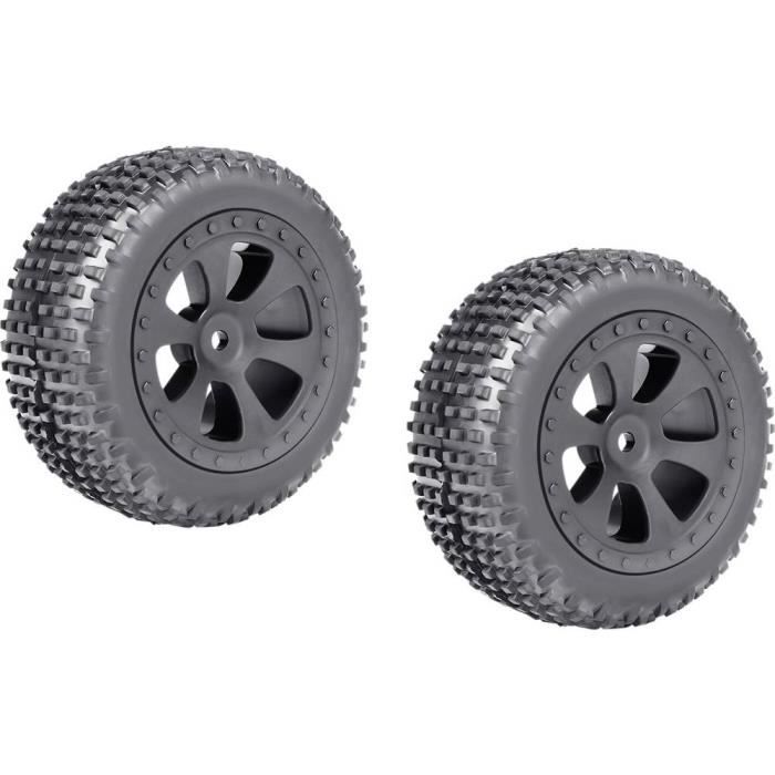 Roues Complètes Reely RE-6549732 1:10 Buggy Fighter Design à Trous Noir - Lot De 2